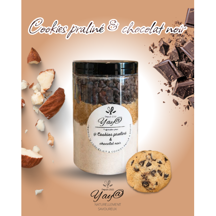 Kit à cookies – praliné & pépites de chocolat noir