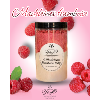 Kit à madeleines – framboise & chocolat ruby