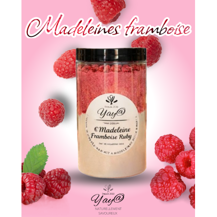 Kit à madeleines – framboise & chocolat ruby