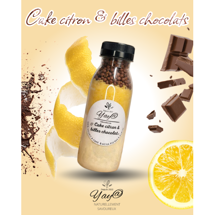 Kit à mini cakes - citron & billes de chocolat croustillantes