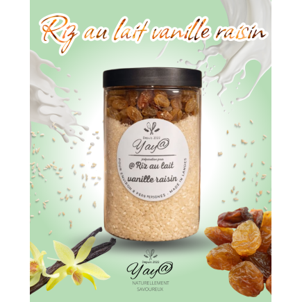 Kit à riz au lait - vanille & raisins secs