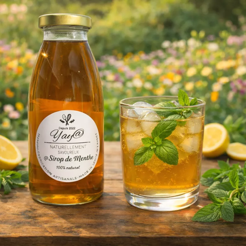 Sirop de menthe - 100% naturel Sirop de menthe - 100% naturel