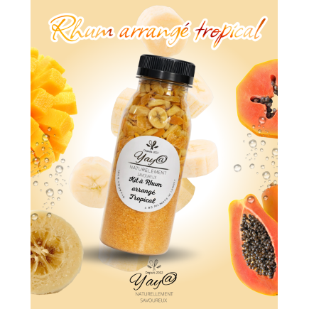 Kit à cocktail - Rhum arrangé tropical