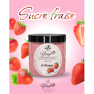 Sucre aromatisé à la fraise
