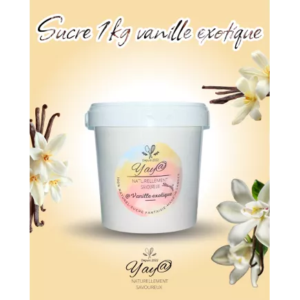 Sucre aromatisé à la vanille exotique