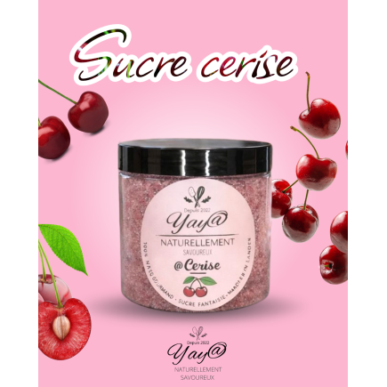 Sucre aromatisé à la cerise