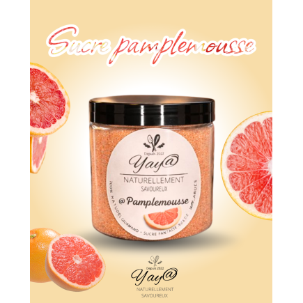 Sucre aromatisé au pamplemousse
