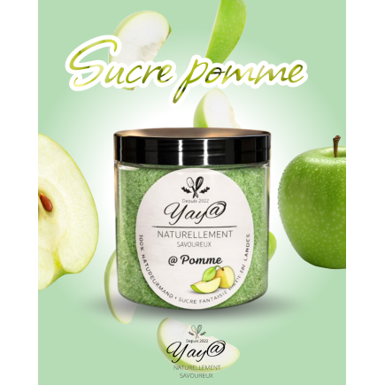 Sucre aromatisé à la pomme