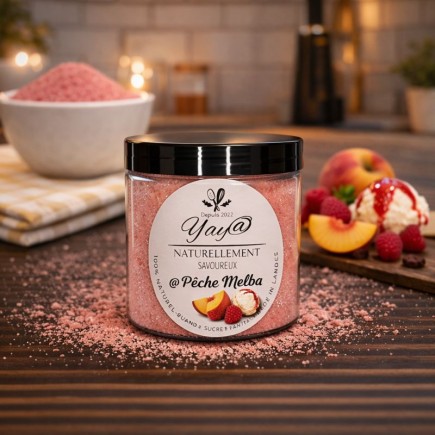 Sucre aromatisé à la pêche melba 200g