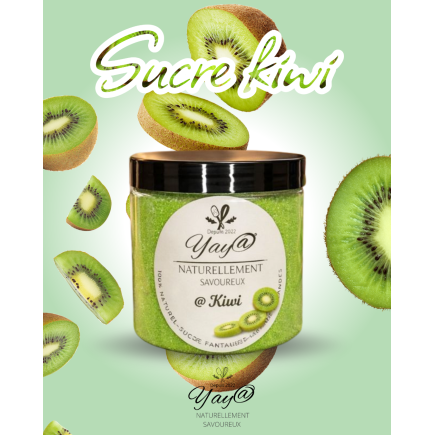 Sucre aromatisé au kiwi