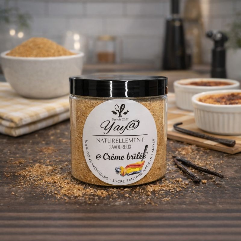 Sucre aromatisé à la crème brulée