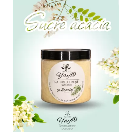 Sucre aromatisé aux fleurs d'acacia