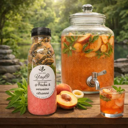 Kit à infusions glacées - Pêche et verveine citronné