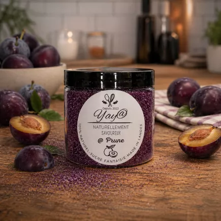 Sucre aromatisé à la prune 200g