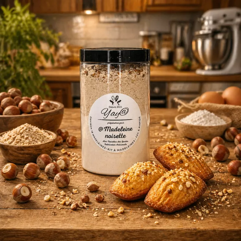 Kit à madeleines – noisettes des Landes Kit à madeleines – noisettes des Landes