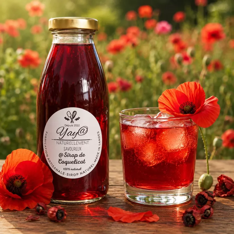 Sirop de coquelicot - 100% naturel Sirop de coquelicot - 100% naturel