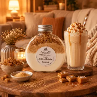Kit Milkshake Caramel Beurre Salé Artisanal | Préparation - Yaya