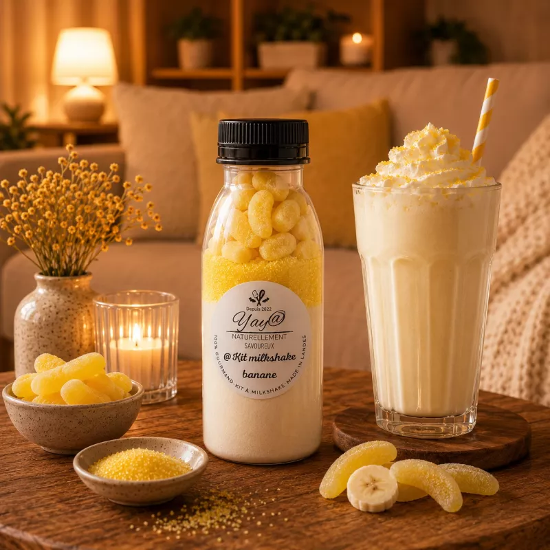Kit à Milkshake - Bonbons Banane Kit à Milkshake - Bonbons Banane