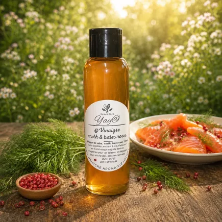 Vinaigre Aneth & Baies Roses