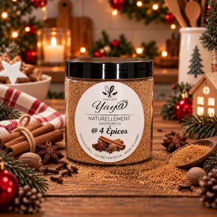 Sucre aromatisé aux 4 épices 200g