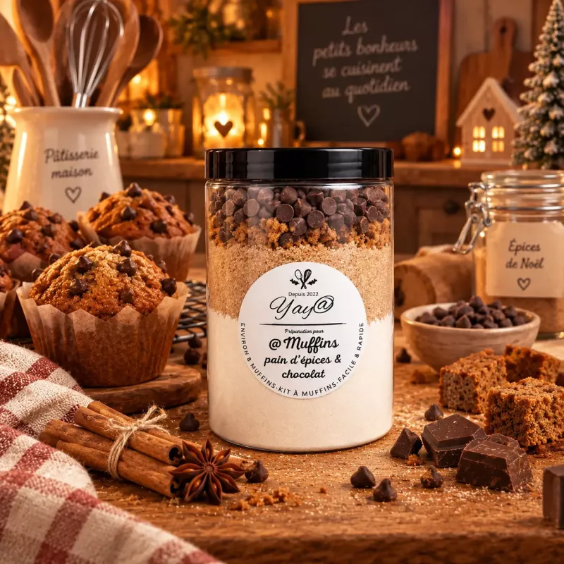 Kit à Muffins – Pain d'Épices & Chocolat Kit à Muffins – Pain d'Épices & Chocolat
