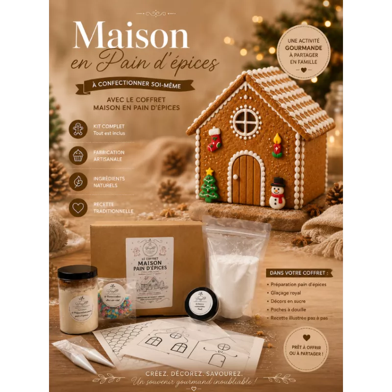 Coffret maison en pain d'épices Coffret maison en pain d'épices