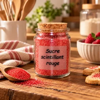 Sucre Scintillant Rouge