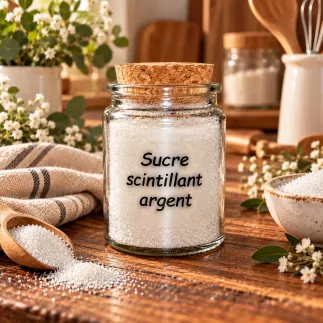 Sucre scintillant Argent