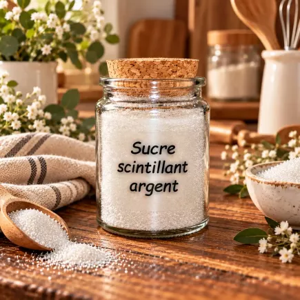 Sucre scintillant Argent