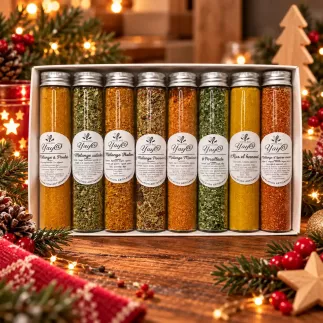 Coffret Épicé :8 tubes d’épices & aromates