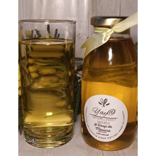 Sirop de mimosa 100% naturel en bouteille en verre de 250ML