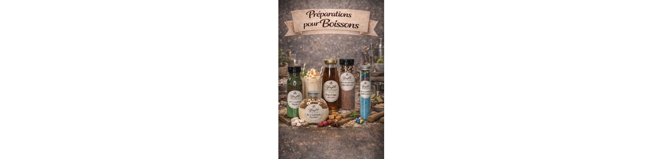 Préparations pour boissons avec Yaya Sucres et Sels Plongez dans notre collection de préparations artisanales,