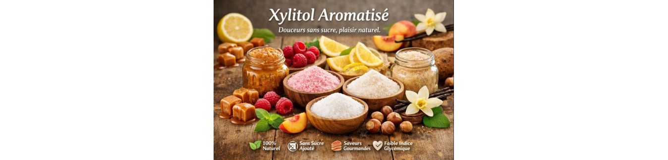 Sucre de xylitol aromatisé