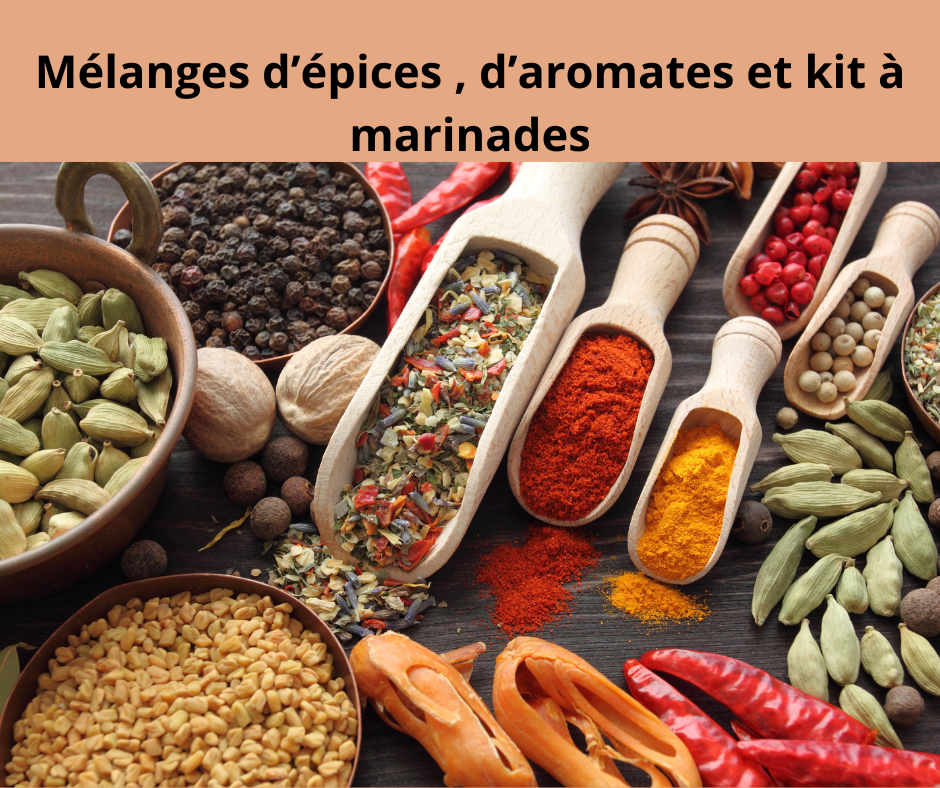 Mélanges d'épices et marinades sèches