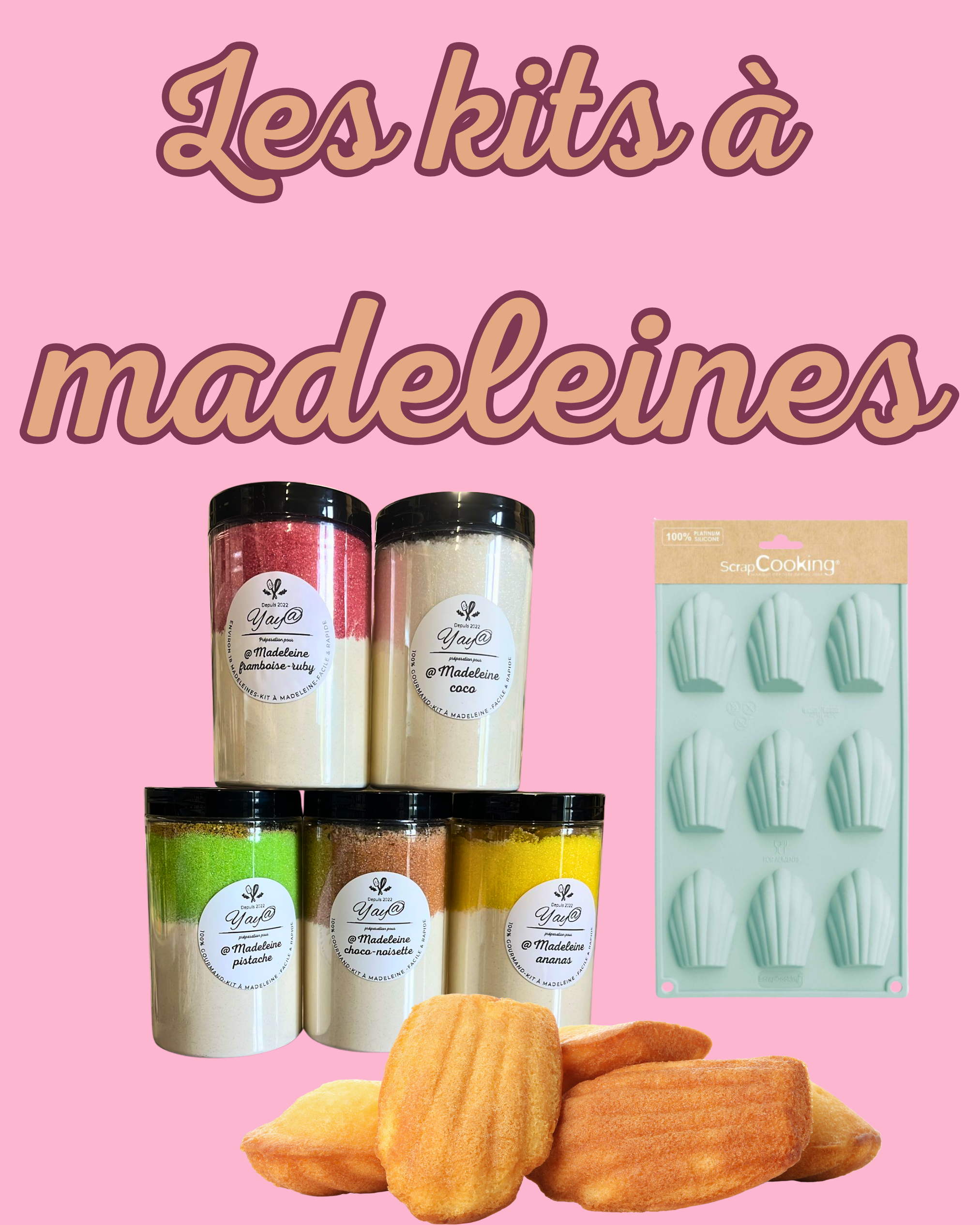 Les préparations à madeleines