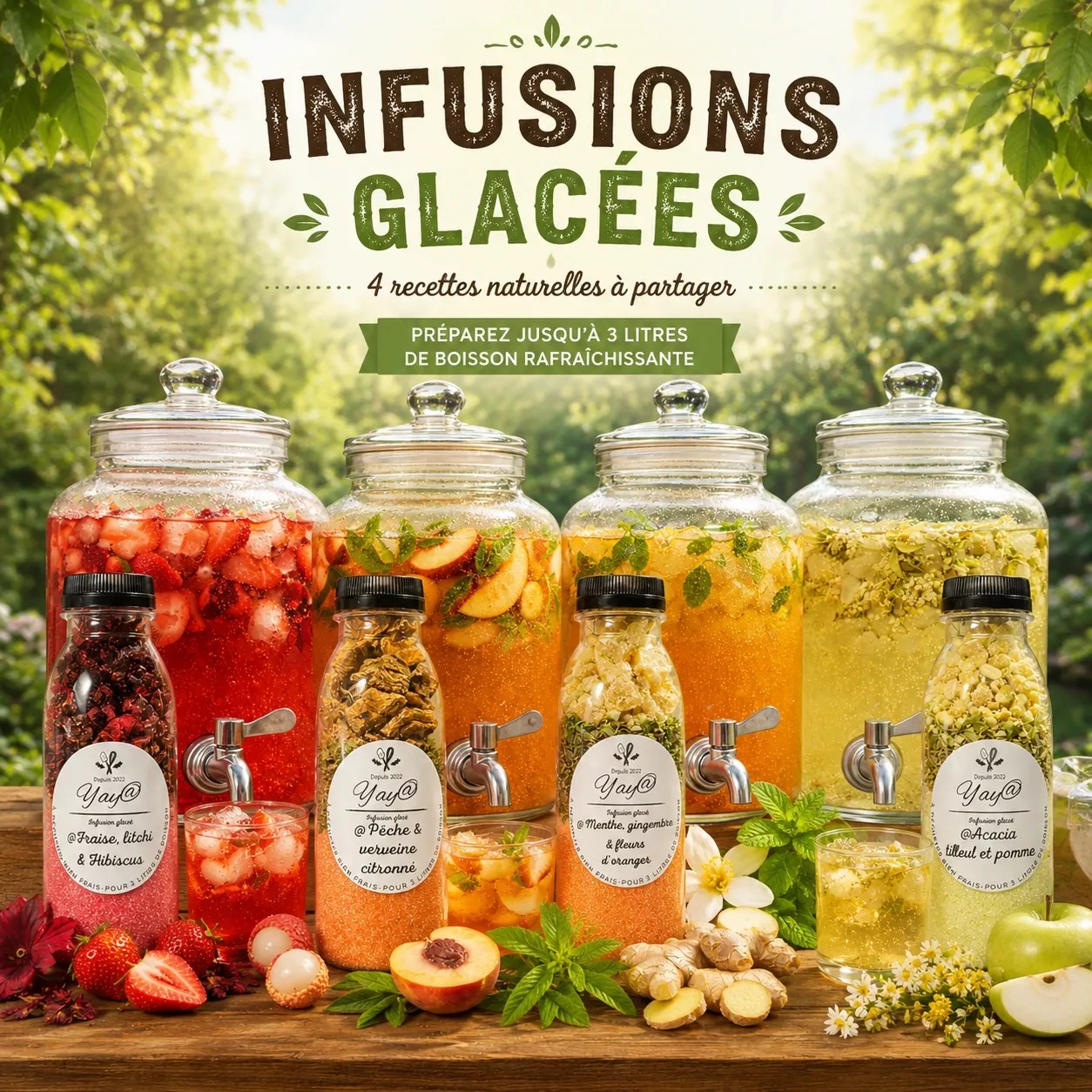 Préparation pour infusions glacées